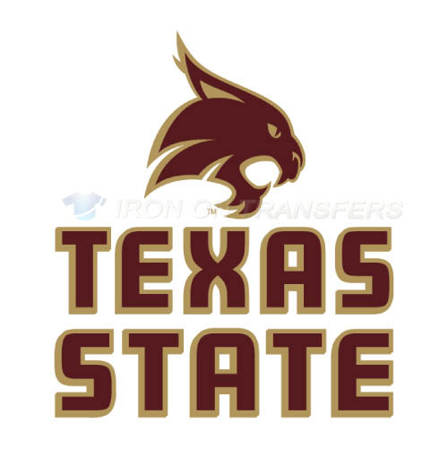 Texas State Bobcats Logo T-shirts Iron On Transfers N6550